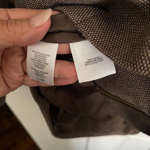 Evan Picone jacket size 8 brown/black - Picture 2 of 7